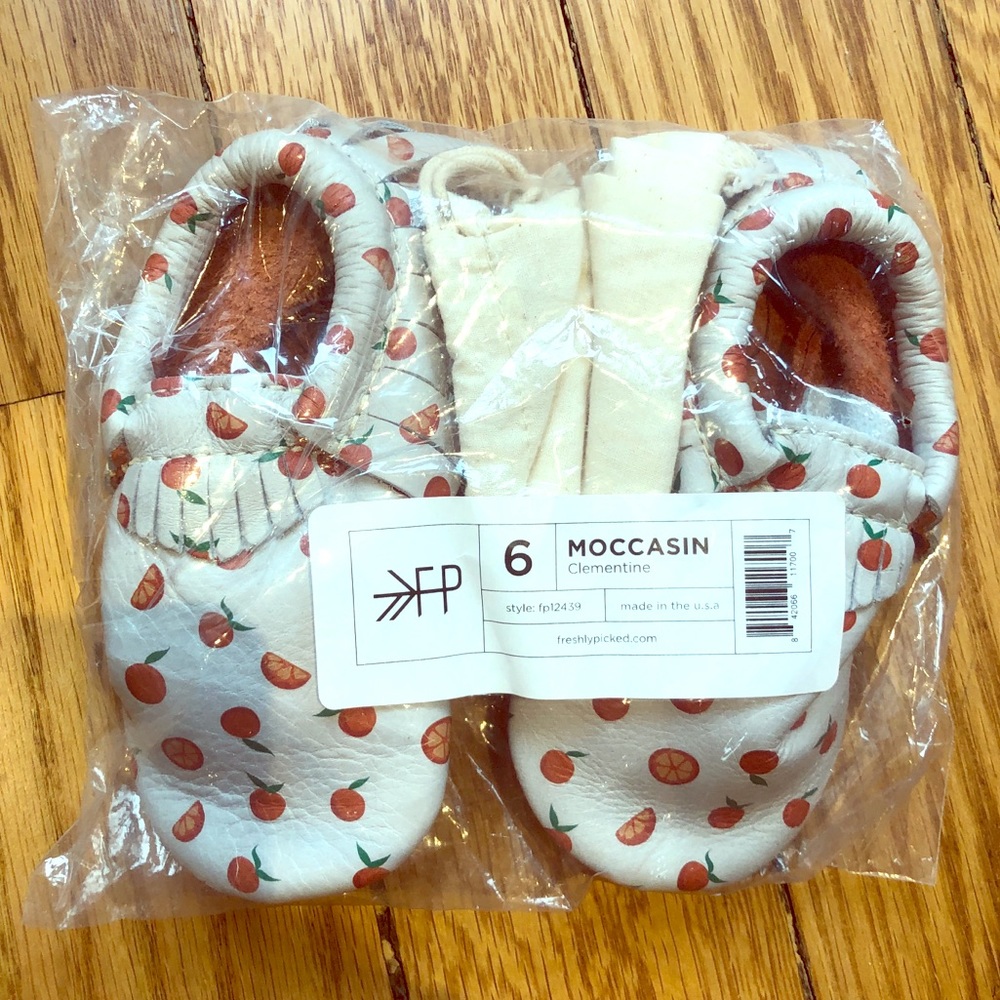Freshly Picked Clementine Moccasins